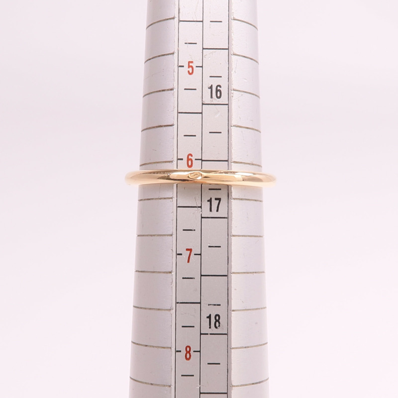 HERMES 18K玫瑰金Echappee Ring鑽石戒指Hermes#52/US#6.5-6