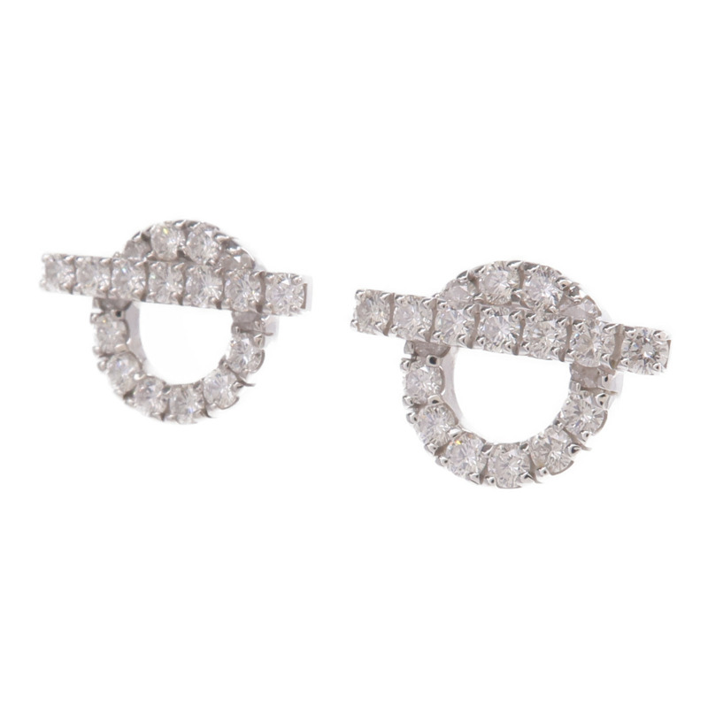 HERMES 18K白金Finesse Earrings鑽石耳環-1