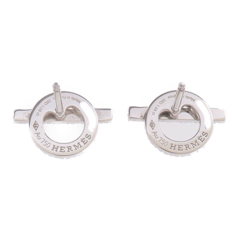 HERMES 18K白金Finesse Earrings鑽石耳環-2