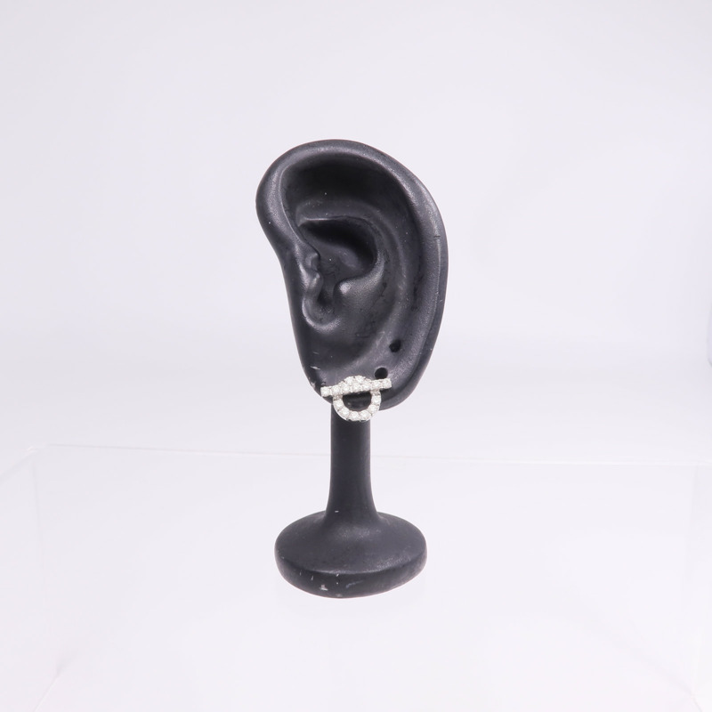 HERMES 18K白金Finesse Earrings鑽石耳環-7