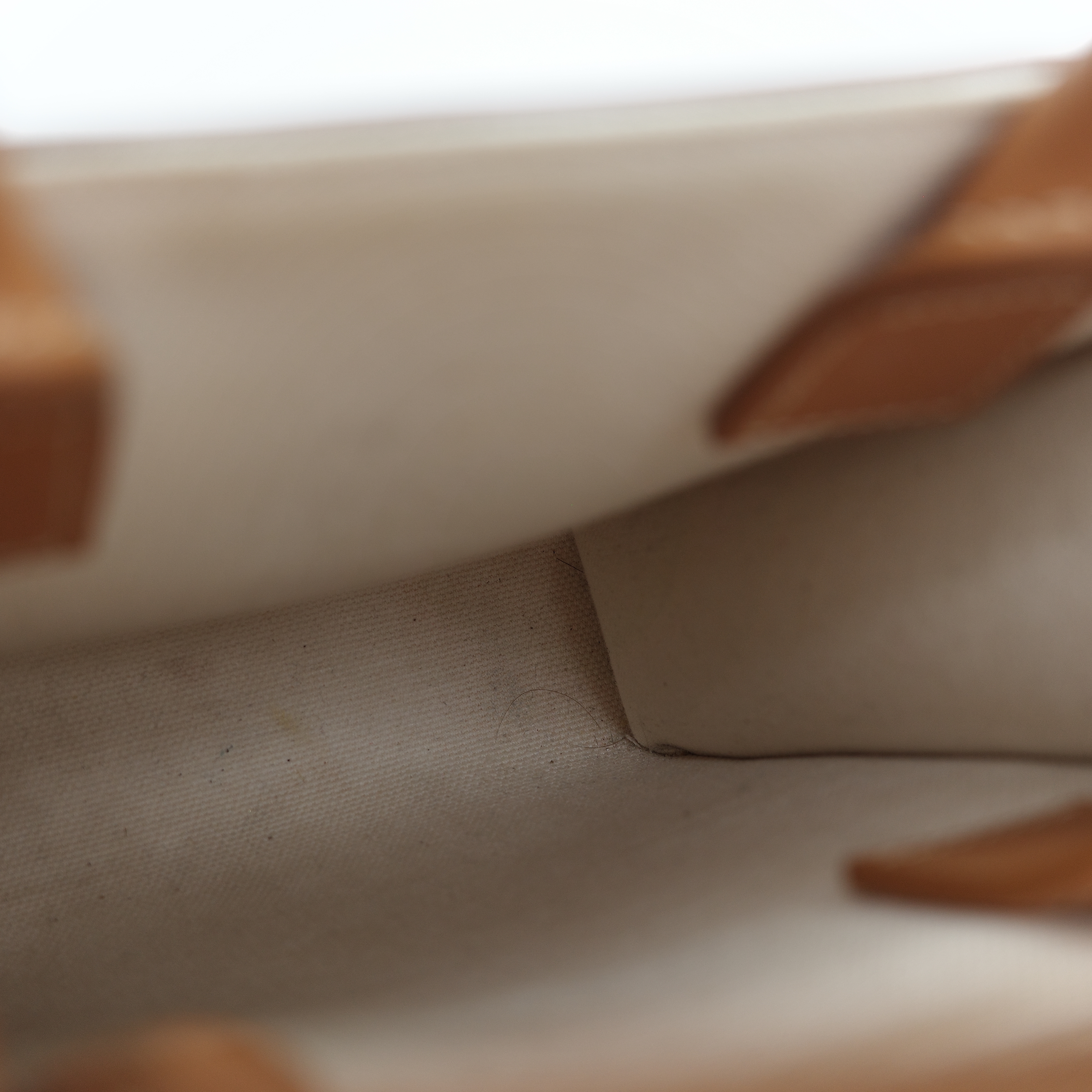 Celine 思琳 Cabas 米白色 棕色帆布牛皮 迷你直立型托特包 琴譜包 手提包 肩背包-14