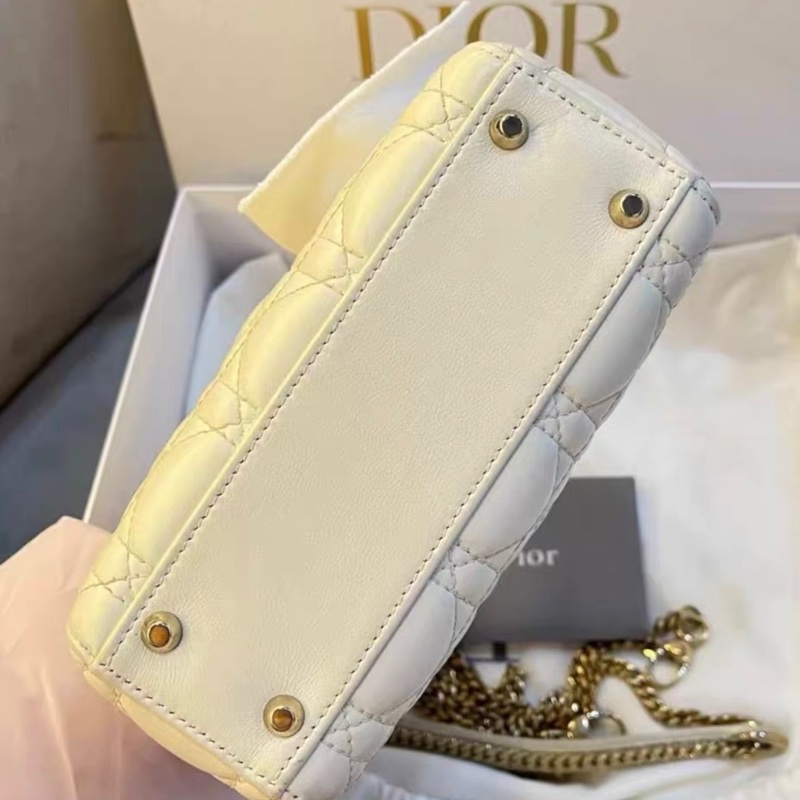 Dior Lady Dior 戴妃 三格 白金保值款-4