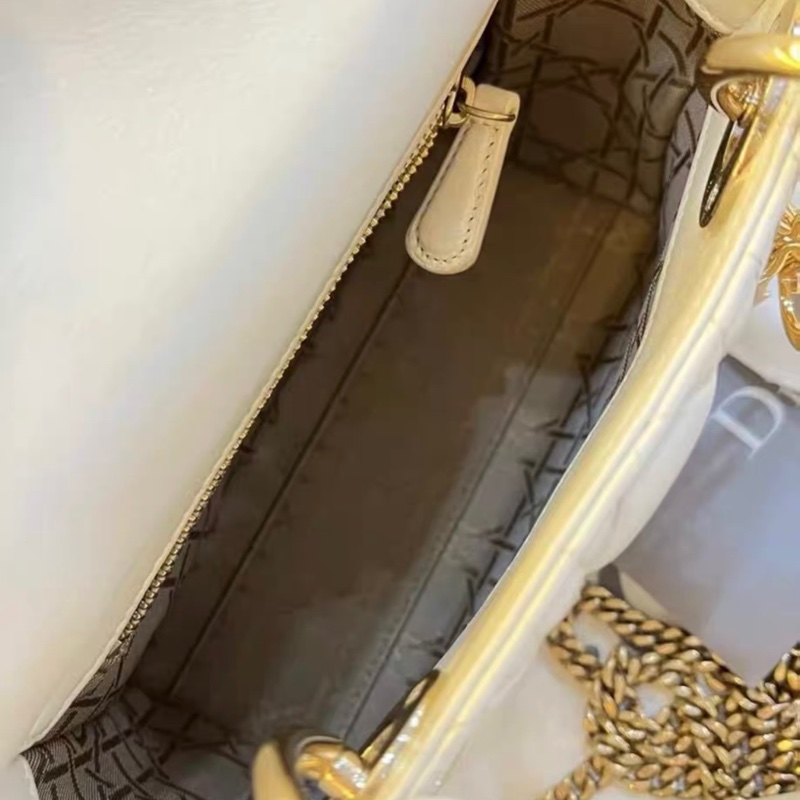 Dior Lady Dior 戴妃 三格 白金保值款-6