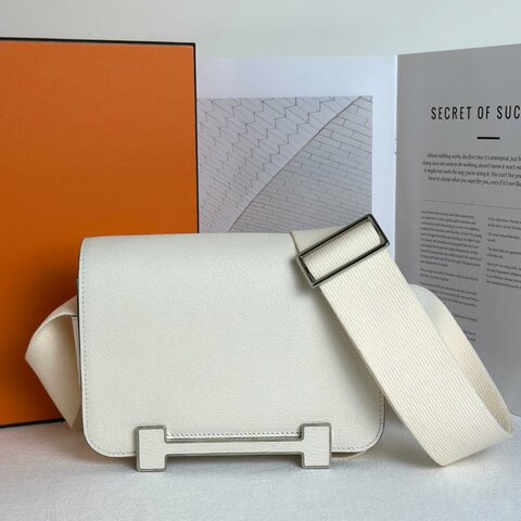 HERMES Geta 木屐包 - 奶昔白銀 U