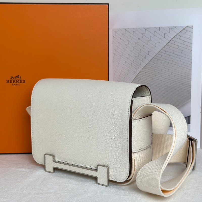 HERMES Geta 木屐包 - 奶昔白銀 U-3