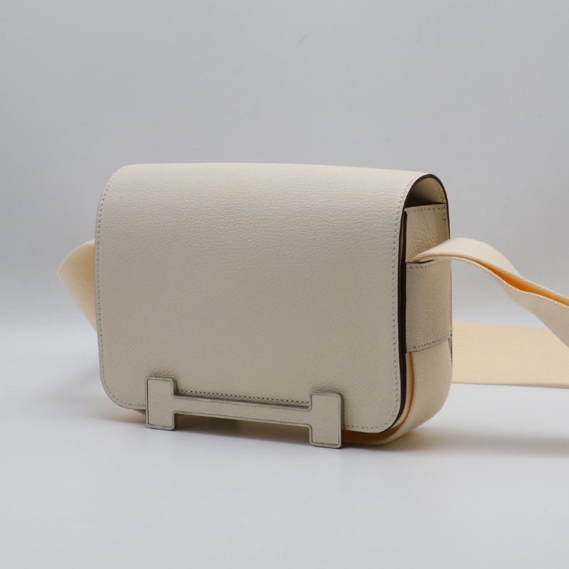 HERMES Geta 木屐包 - 奶昔白銀 U-3