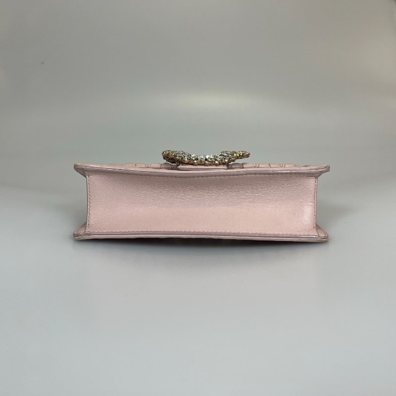 MIUMIU 粉花卉水鑽包-4