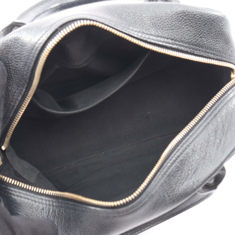 香奈兒 (CHANEL) Matelasse 手袋，粒面小牛皮，黑色，金色五金，二手，女士 Coco CC 款-2