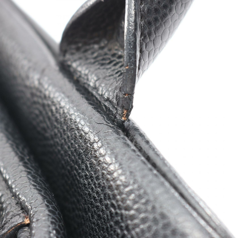 香奈兒 (CHANEL) Matelasse 手袋，粒面小牛皮，黑色，金色五金，二手，女士 Coco CC 款-8