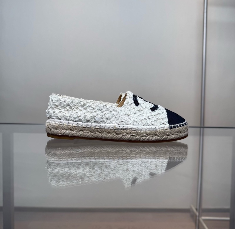 【經典款式❗️狀況超好❗️低價優惠】Chanel香奈兒草編漁夫鞋-1