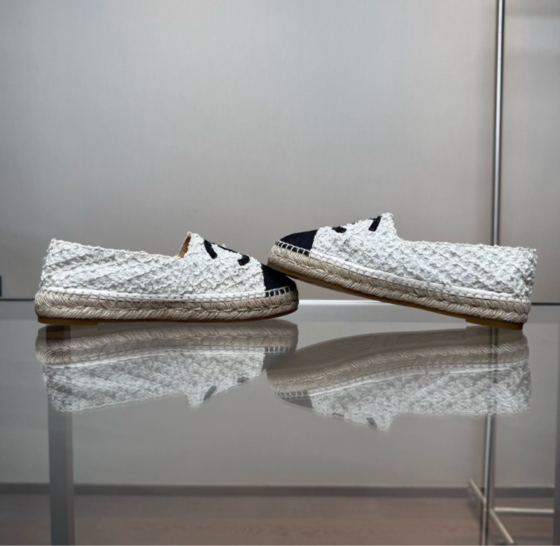 【經典款式❗️狀況超好❗️低價優惠】Chanel香奈兒草編漁夫鞋-3