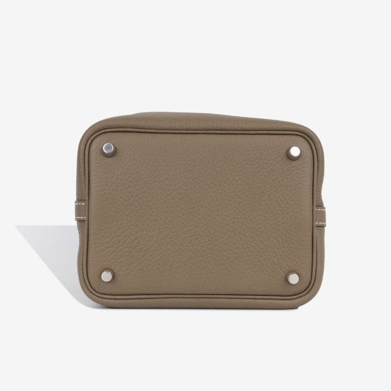 愛馬仕 Hermes Picotin Lock 18 大象灰 Etoupe Clemence 皮 菜籃子 菜籃包 水桶包 手挽袋 手提包 鈀金扣 PHW-4