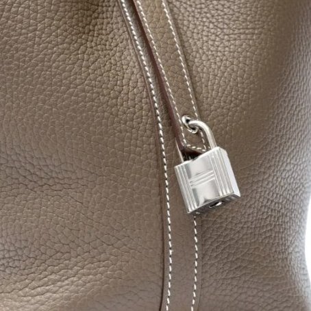 愛馬仕 Hermes Picotin Lock 18 大象灰 Etoupe Clemence 皮 菜籃子 菜籃包 水桶包 手挽袋 手提包 鈀金扣 PHW-10