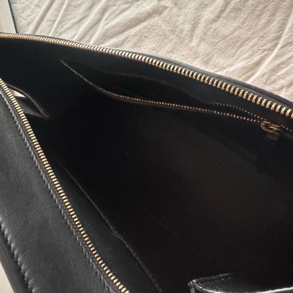 Old Celine Edge Bag Medium 黑奶茶配色-8