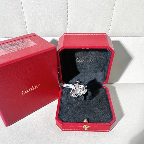 Cartier 卡地亞 panthers 獵豹戒指，在售款，尺寸 48 號，2012 年購入-6