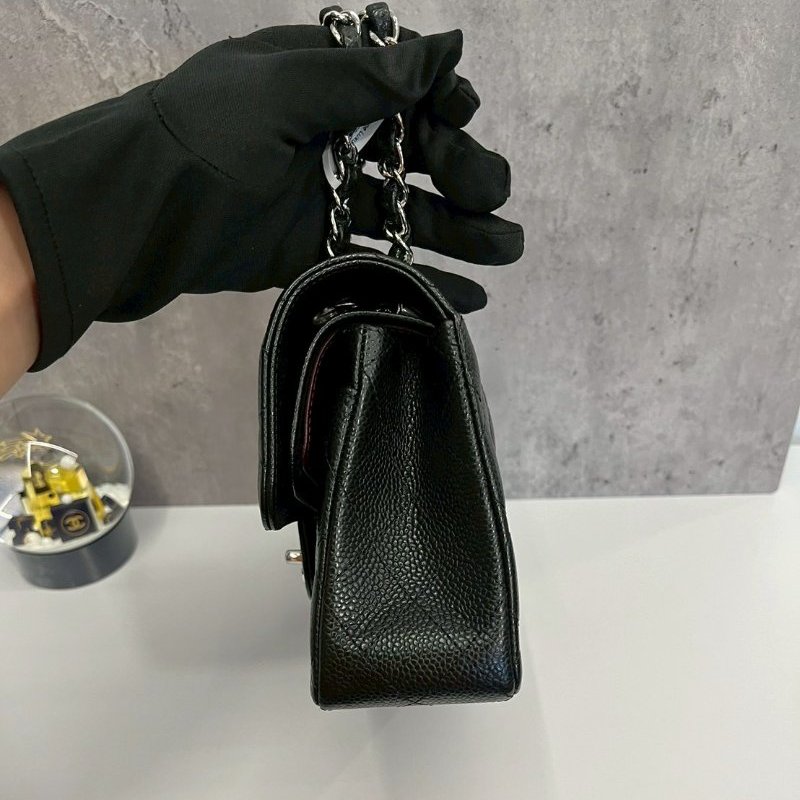 Chanel CF23 黑銀荔枝牛-2