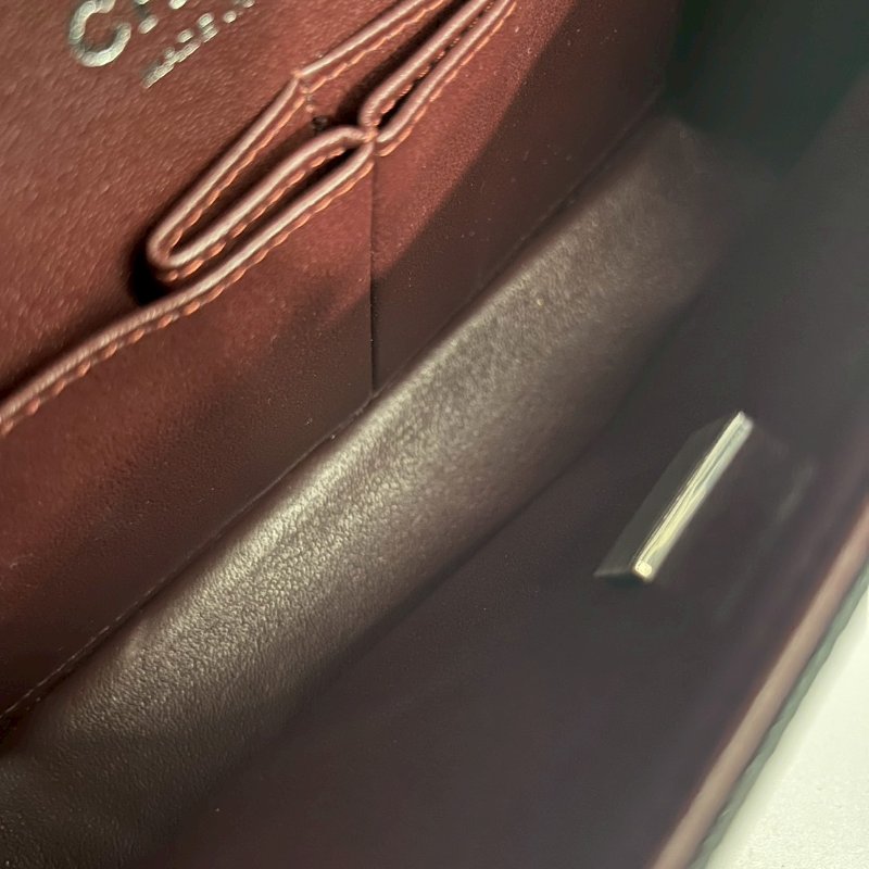 Chanel CF23 黑銀荔枝牛-9