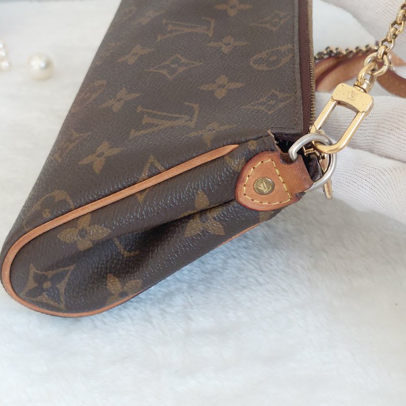 LV  M95567 EVA 原花金牌金鍊手提包/肩背包/斜背包/晚宴包/腋下包 /麻將包-30