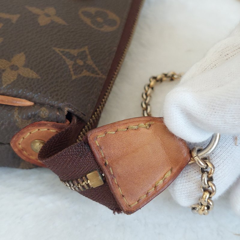 LV  M95567 EVA 原花金牌金鍊手提包/肩背包/斜背包/晚宴包/腋下包 /麻將包-34