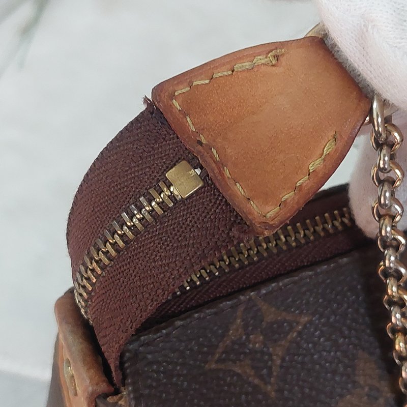 LV  M95567 EVA 原花金牌金鍊手提包/肩背包/斜背包/晚宴包/腋下包 /麻將包-56