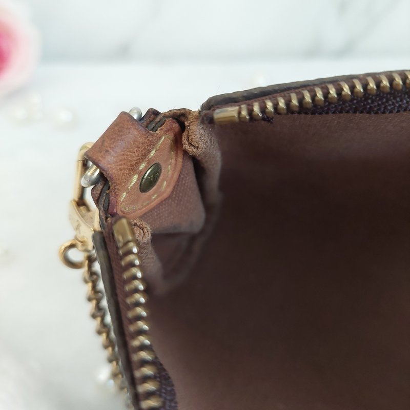 LV  M95567 EVA 原花金牌金鍊手提包/肩背包/斜背包/晚宴包/腋下包 /麻將包-68