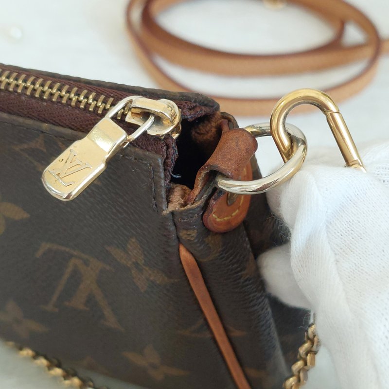 LV  M95567 EVA 原花金牌金鍊手提包/肩背包/斜背包/晚宴包/腋下包 /麻將包-74