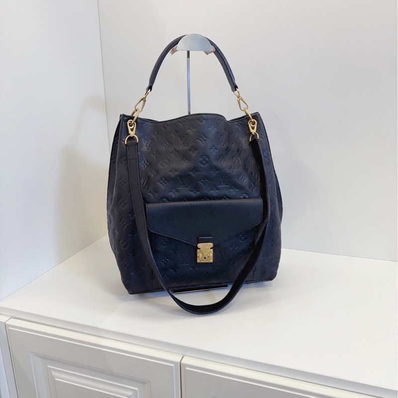 【98新🆕】LV全皮壓花Métis Hobo LV 手提單肩斜挎包-0