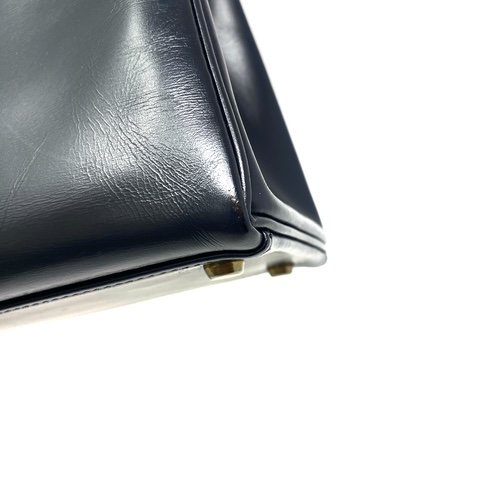 愛馬仕 Kelly 32 Box 皮 黑色 黑金 凱莉包 手提包 肩背包 金扣 GHW-7