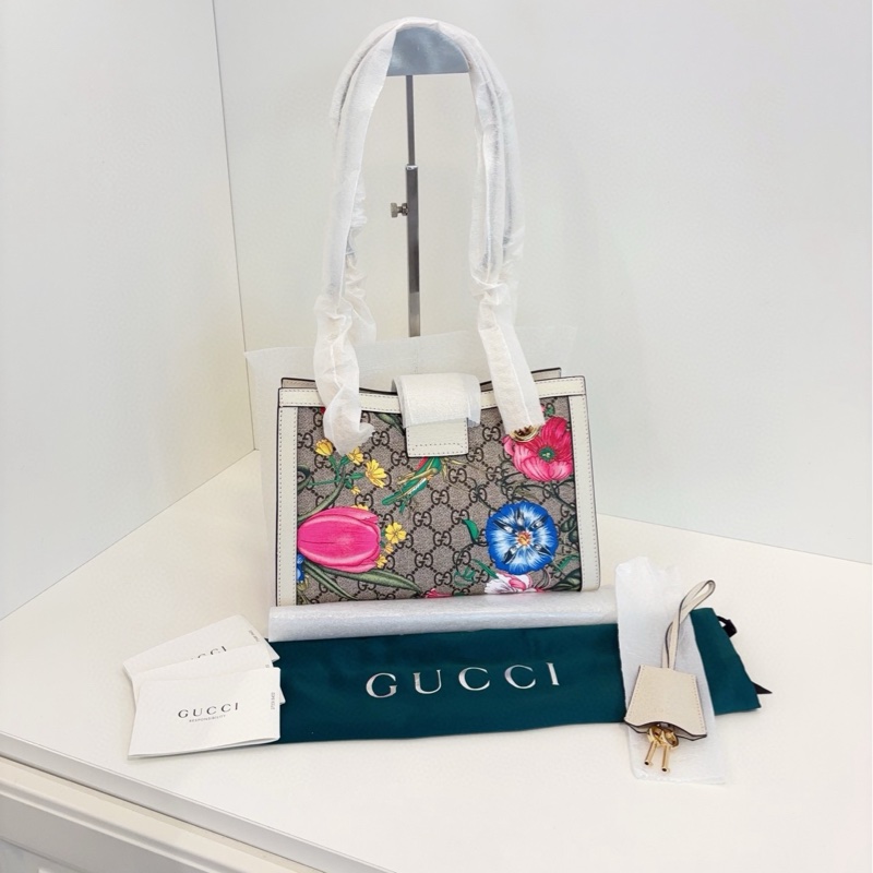 【全新🆕】Gucci Padlock 限量花卉款鏈條包 小號 單肩包-1