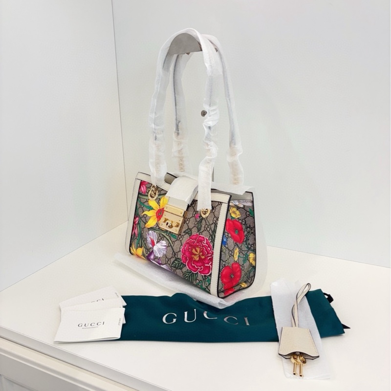 【全新🆕】Gucci Padlock 限量花卉款鏈條包 小號 單肩包-2