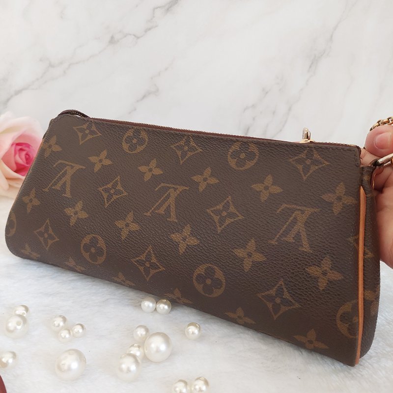 LV M95567 EVA 原花金牌金鍊手提包/肩背包/斜背包/晚宴包/腋下包 /麻將包-21