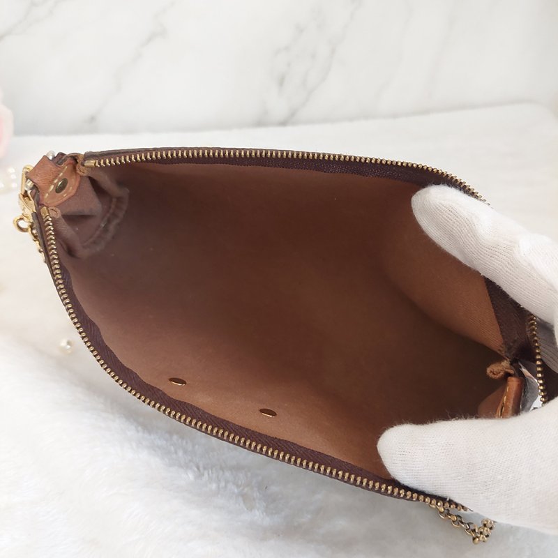 LV M95567 EVA 原花金牌金鍊手提包/肩背包/斜背包/晚宴包/腋下包 /麻將包-40