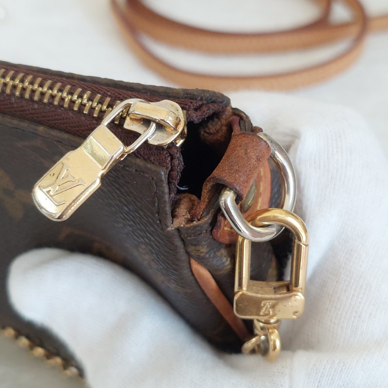 LV M95567 EVA 原花金牌金鍊手提包/肩背包/斜背包/晚宴包/腋下包 /麻將包-57