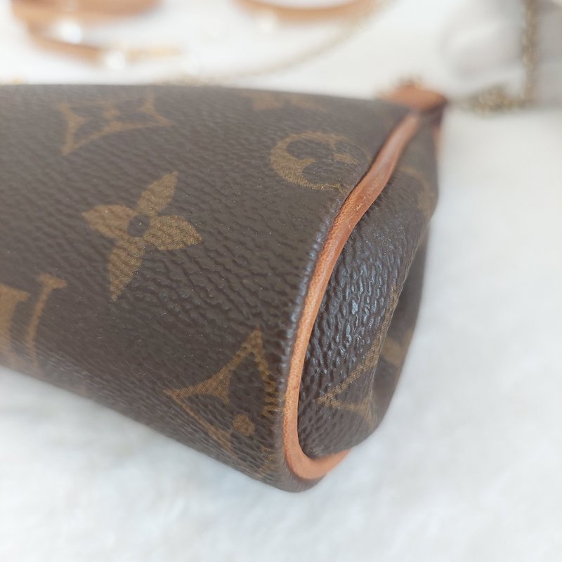 LV M95567 EVA 原花金牌金鍊手提包/肩背包/斜背包/晚宴包/腋下包 /麻將包-58