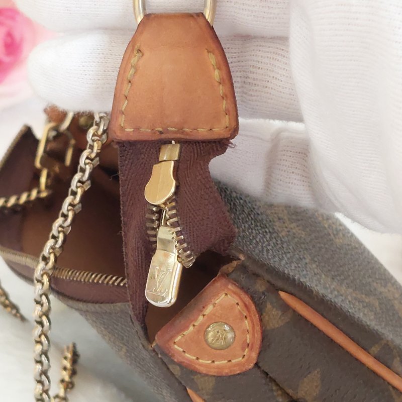 LV M95567 EVA 原花金牌金鍊手提包/肩背包/斜背包/晚宴包/腋下包 /麻將包-66