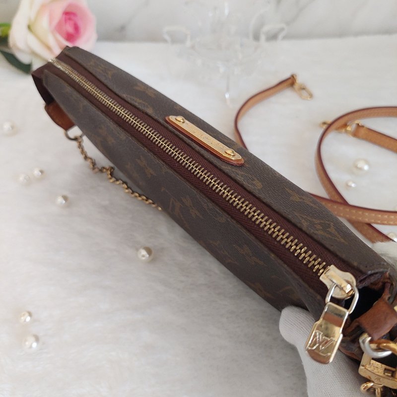 LV M95567 EVA 原花金牌金鍊手提包/肩背包/斜背包/晚宴包/腋下包 /麻將包-73