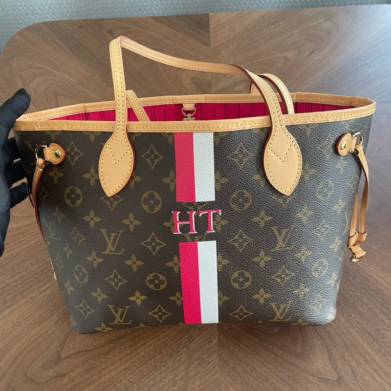 Louis Vuitton路易威登 neverfull 小號塗鴉款，絕版閒置保存品嘎嘎新。-1