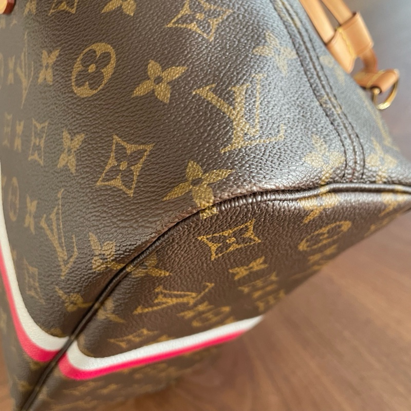 Louis Vuitton路易威登 neverfull 小號塗鴉款，絕版閒置保存品嘎嘎新。-5