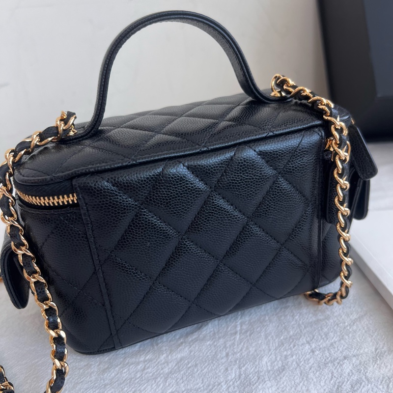 ෆ Chanel cargo黑金荔枝手提化妝盒🈶購證-18