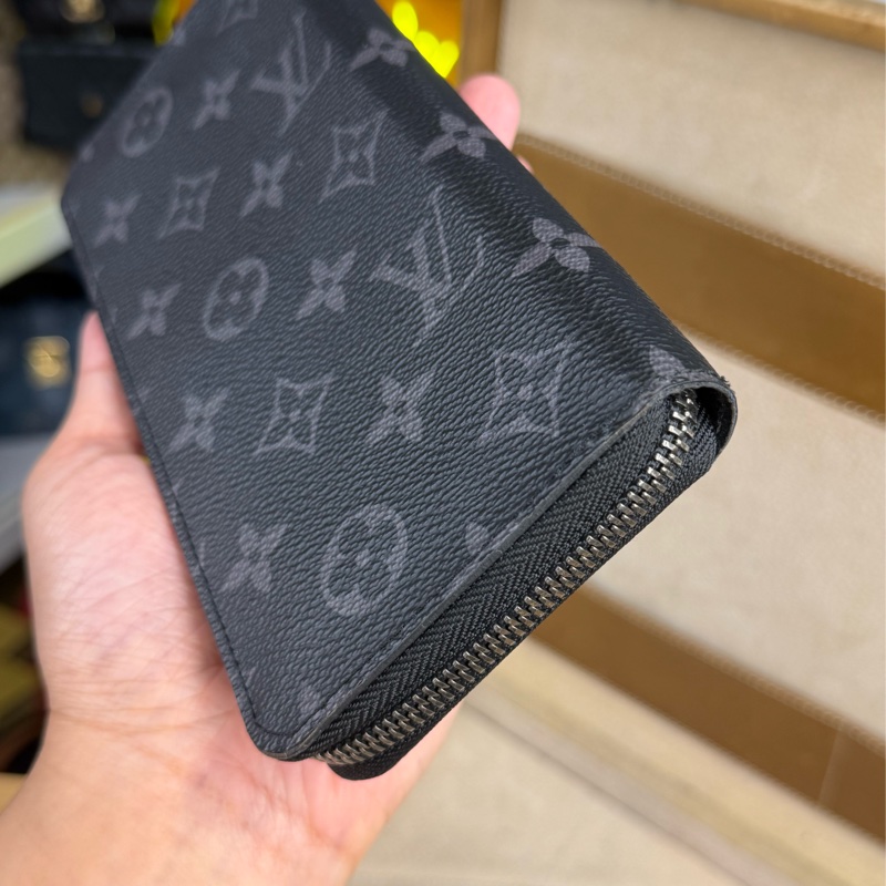上架中🔑Louis Vuitton 黑色原花男士拉鍊長夾-4