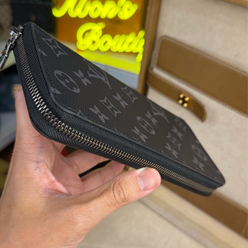上架中🔑Louis Vuitton 黑色原花男士拉鍊長夾-5