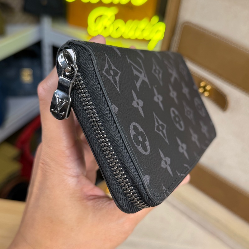 上架中🔑Louis Vuitton 黑色原花男士拉鍊長夾-6