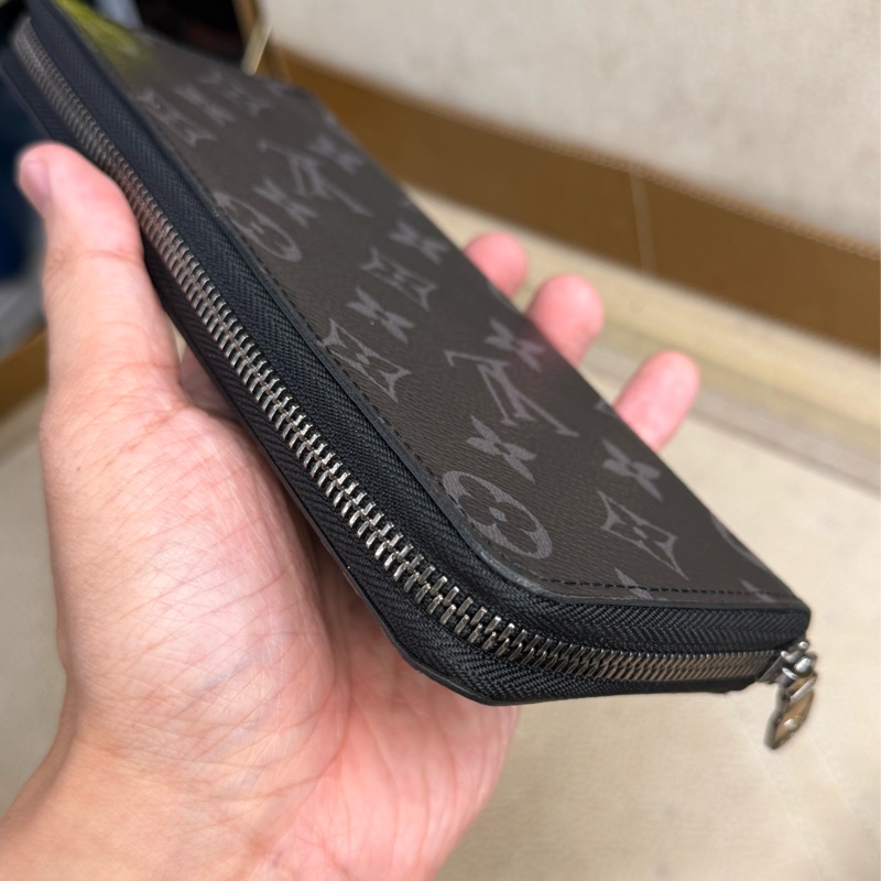 上架中🔑Louis Vuitton 黑色原花男士拉鍊長夾-9