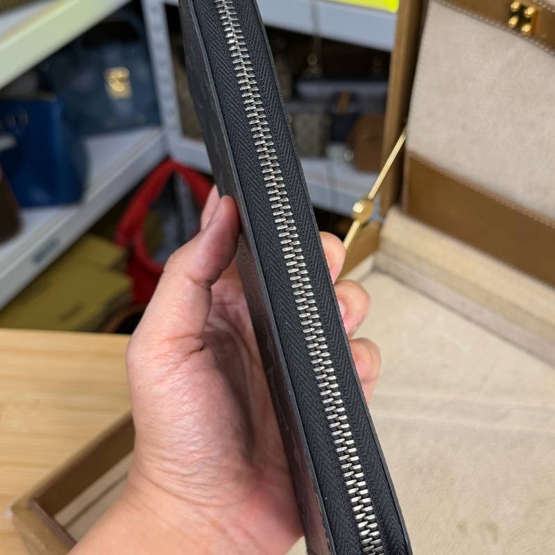 上架中🔑Louis Vuitton 黑色原花男士拉鍊長夾-10