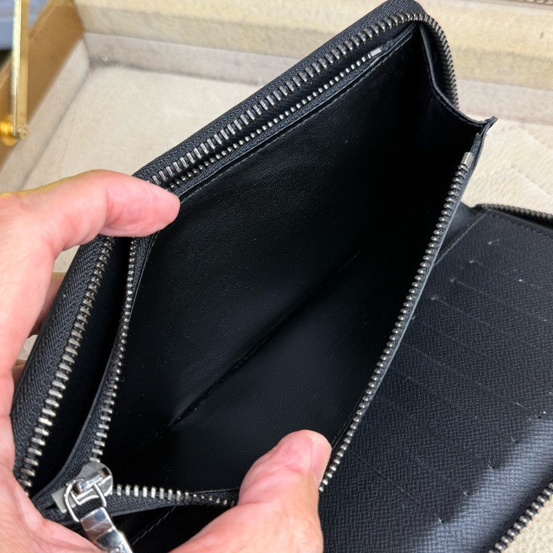 上架中🔑Louis Vuitton 黑色原花男士拉鍊長夾-14
