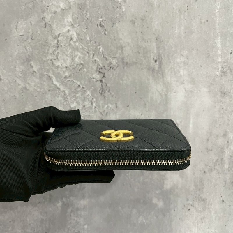 Chanel 25p 大ㄇ零錢包 中間有拉鍊-4