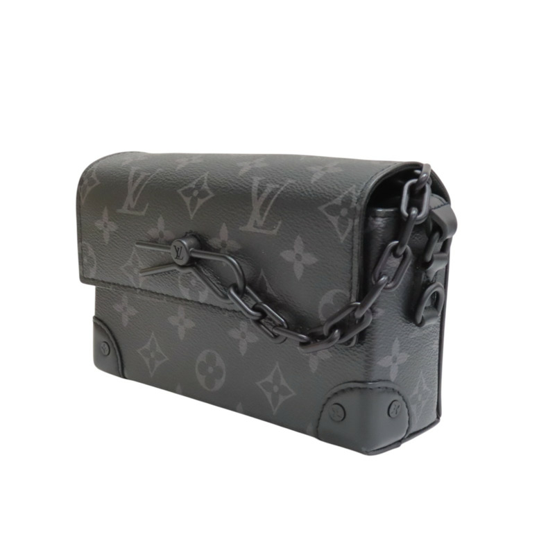 黑色 原花 Eclipse帆布 Steamer Wearable Wallet 肩背包【LOUIS VUITTON LV 路易威登】 M81783-2