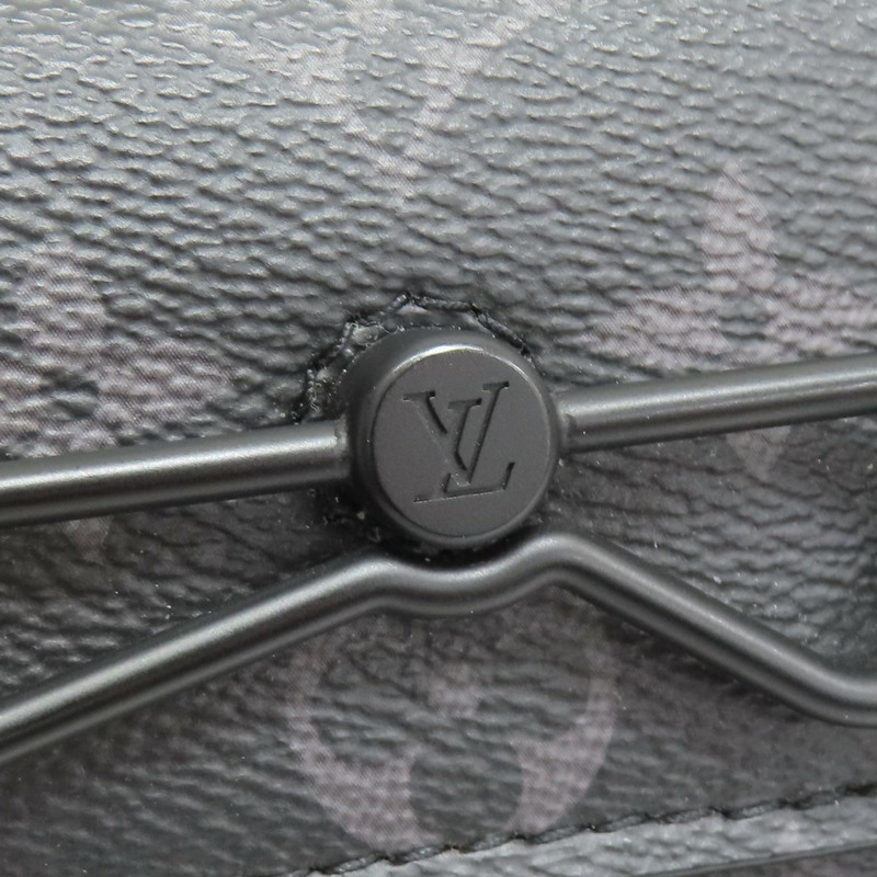 黑色 原花 Eclipse帆布 Steamer Wearable Wallet 肩背包【LOUIS VUITTON LV 路易威登】 M81783-8
