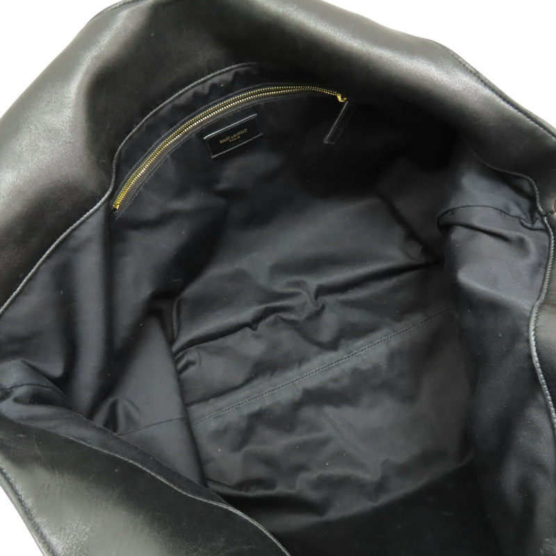 黑色 羊皮 菱格紋 Icare Maxi Shopping 手提包【SAINT LAURENT YSL 聖羅蘭】 698651-4