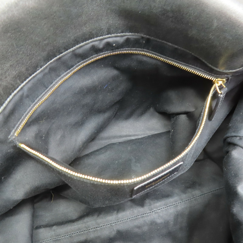 黑色 羊皮 菱格紋 Icare Maxi Shopping 手提包【SAINT LAURENT YSL 聖羅蘭】 698651-5